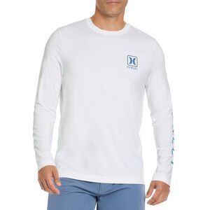 Hurley White Long Sleeve Tee with Graphic Design Size 2XL